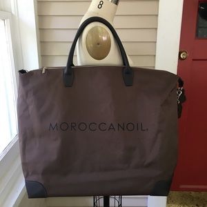 Large brown Morroccan Oil Tote